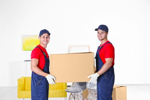 Organized moving checklist and packing materials