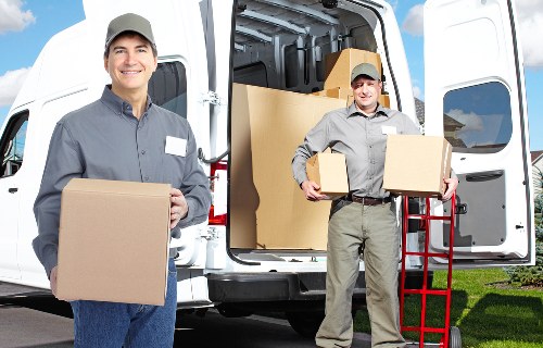 Local professional moving service experts at work