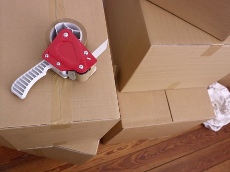 Van transporting goods efficiently