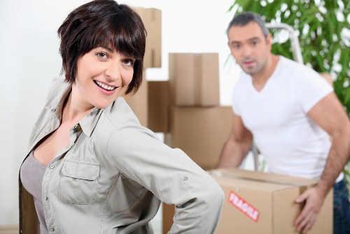 Professional team planning an office move
